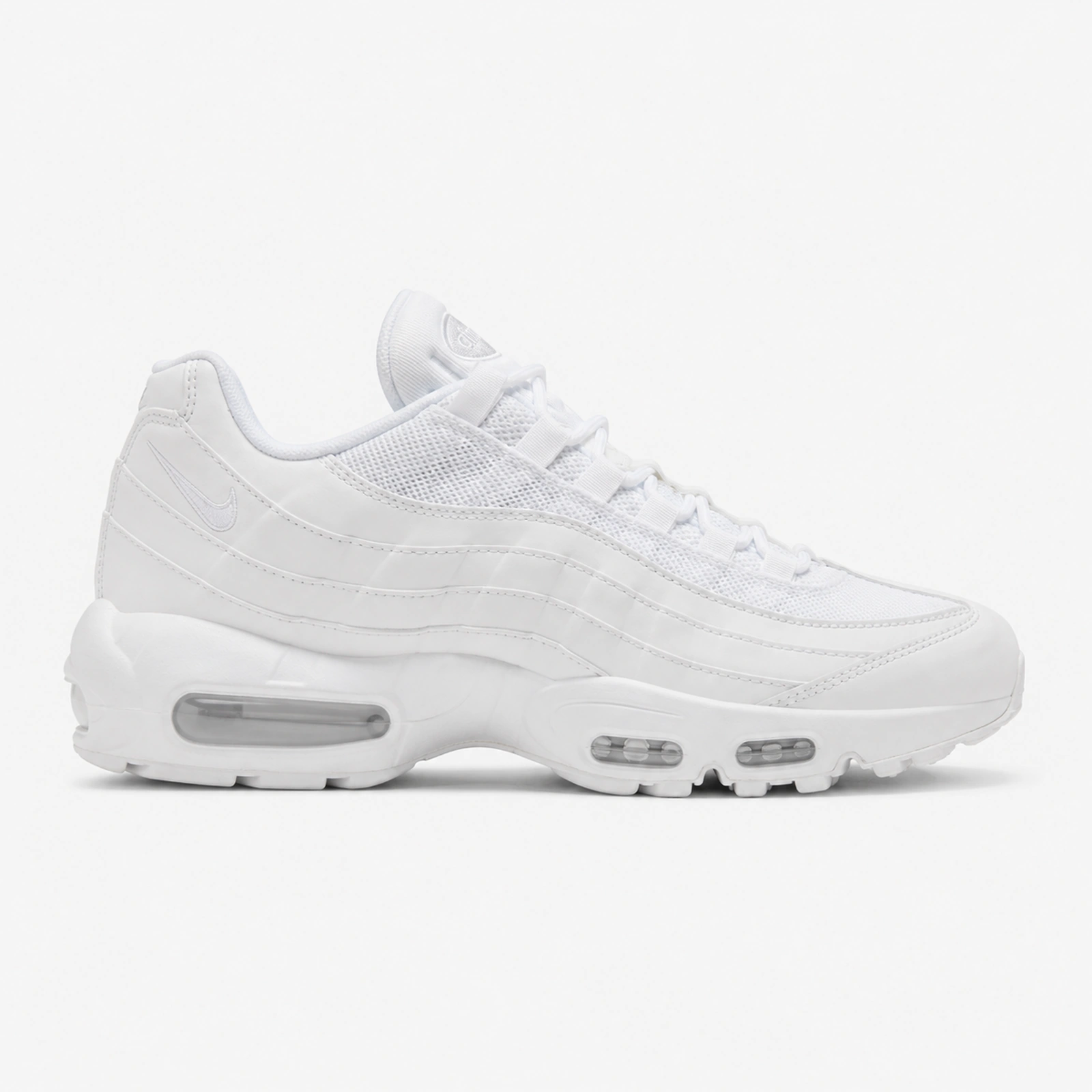 Nike Air Max 95 All White patika – bočni prikaz